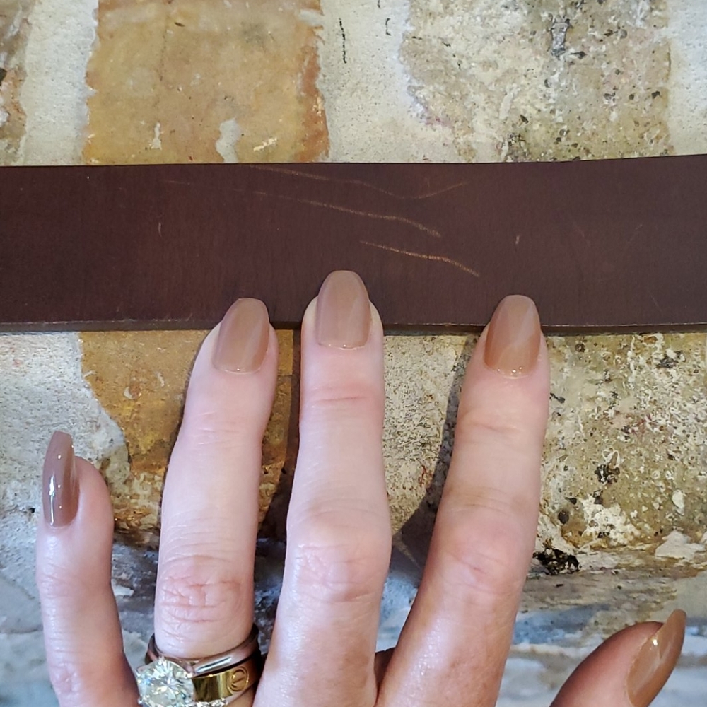 Abercrombie & Fitch Brown Leather Glitz Belt - Picture 4 of 12